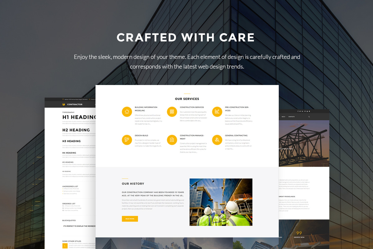 Contractor - Construction Company, a WordPress Template by Zemez (Photo 3 of 5)