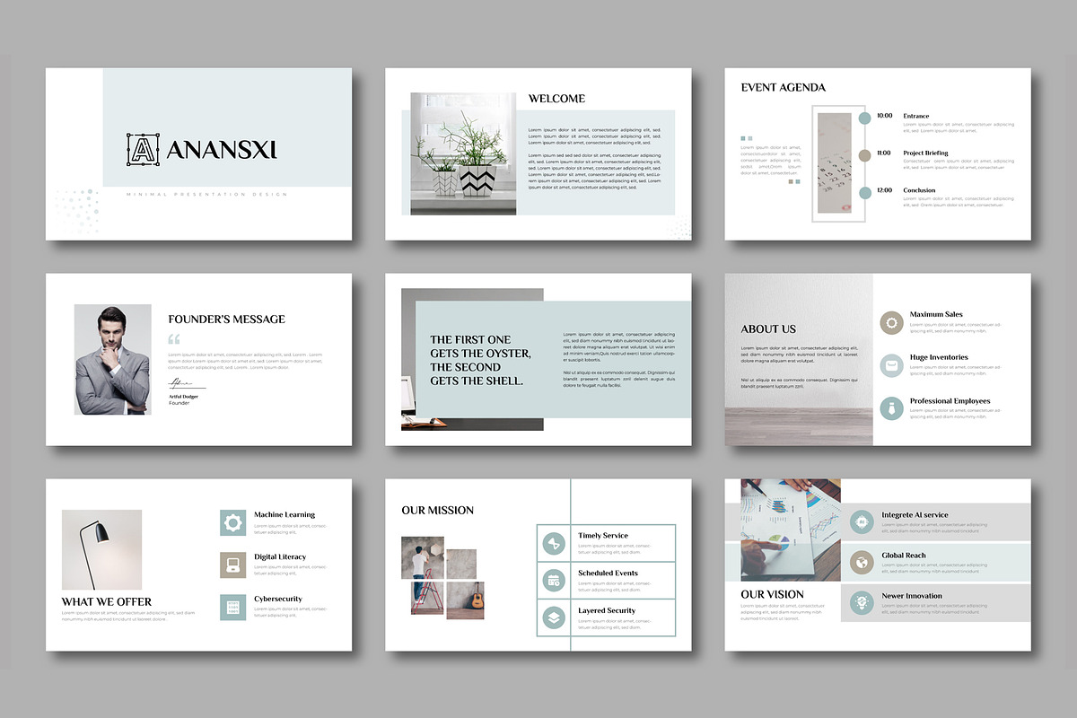 Minimal Business Presentation PPT, a Presentation Template by Mighty-Slide (Photo 2 of 5)