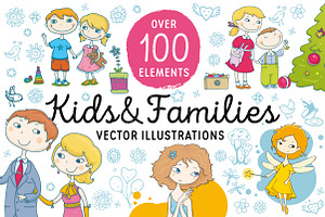 Kids and Families vector art