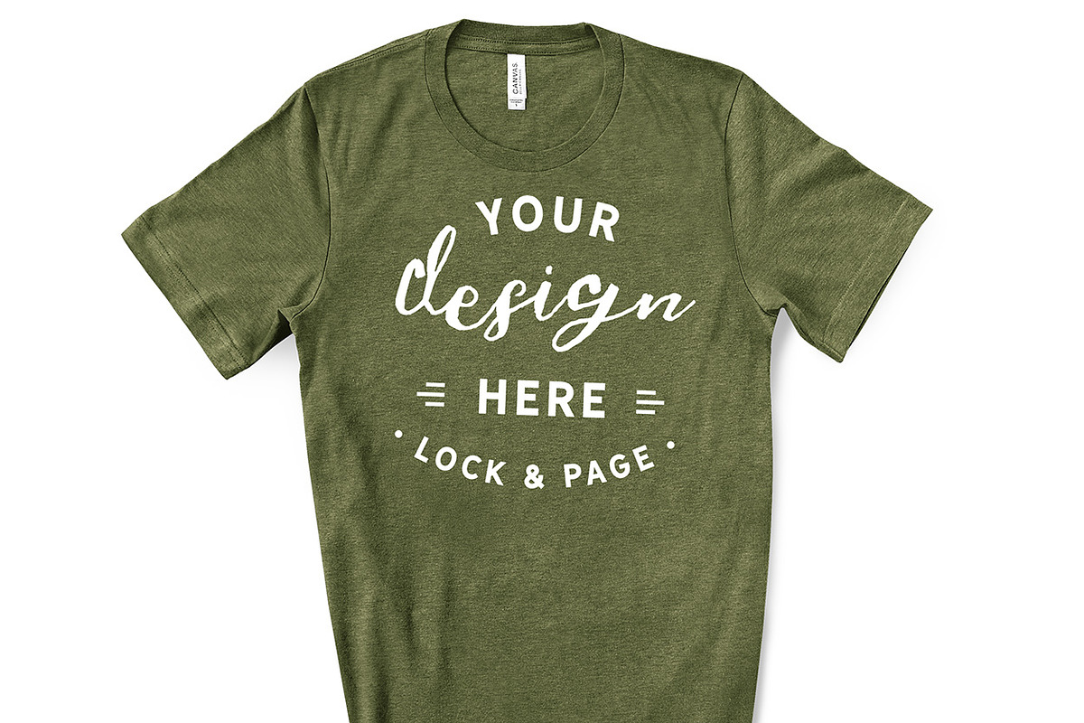 Male Bella Canvas 3001 Mockup Bundle, a Shirt Mockup by lock and page (Photo 44 of 60)