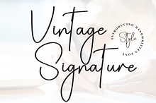 Vintage Signature | Script Font