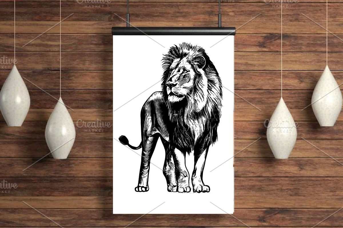 LION FAMILY set, an Animal Illustration by IPVector (Photo 7 of 13)