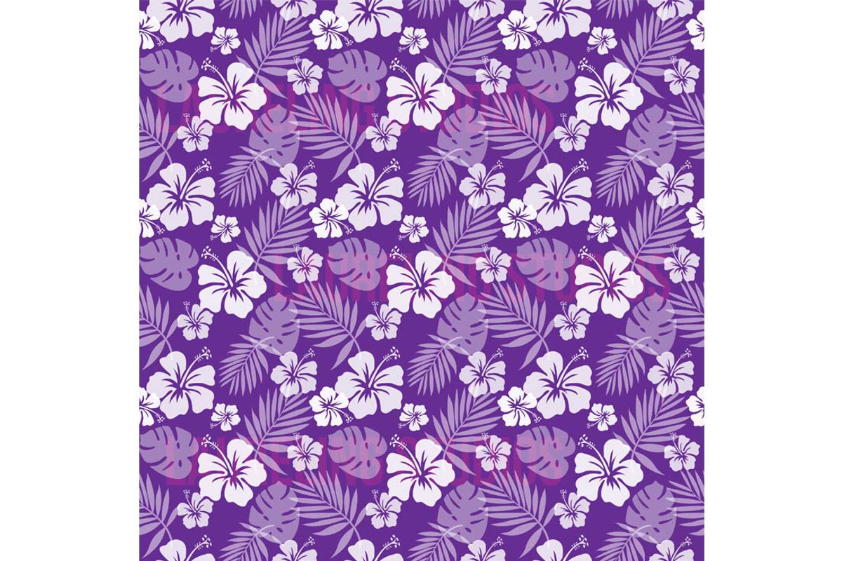 Hibiscus Digital Paper Background, a Pattern Graphic by Laureling Studios (Photo 3 of 3)