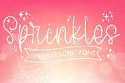 Sprinkles - Script Font With Doodles, a Handwritten Font by Freeling Design House (Thumbnail 1 of 6)