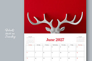 2027 Landscape Calendar Template, a Stationery Template by R-studio (Thumbnail 3 of 8)