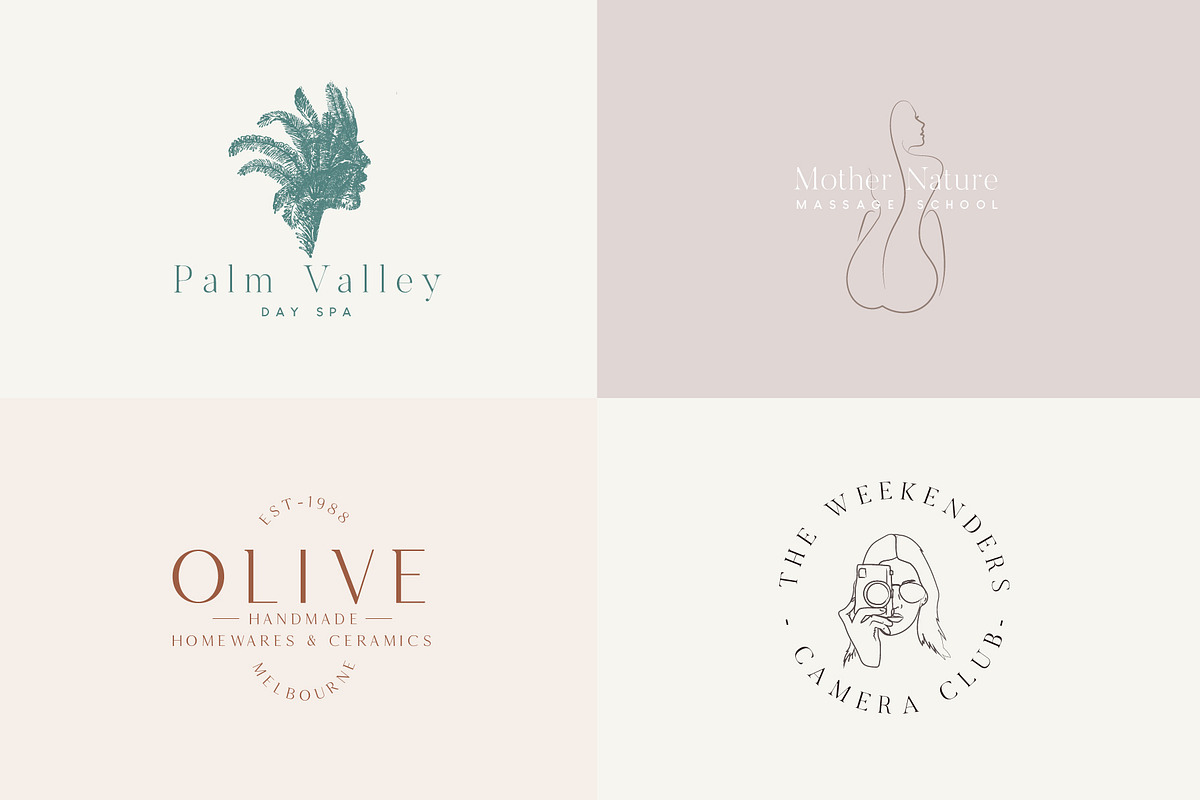 Feminine Logo Bundle, a Branding & Logo Template by Tropical Type (Photo 13 of 15)