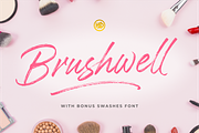 Brushwell - Dry Brush Font, a Script Font by Hendra Pratama (Thumbnail 1 of 23)