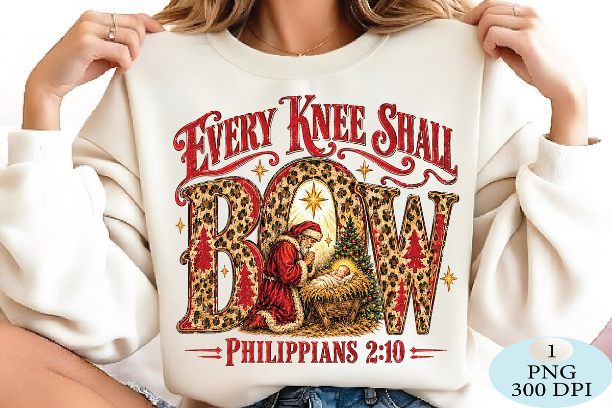 Every Knee Shall Bow PNG, a Seasonal Illustration by Daily.Designs (Photo 2 of 5)