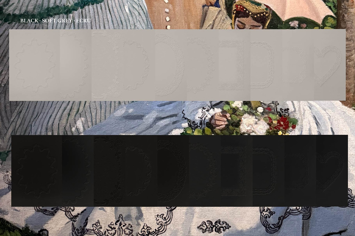 Lace Heirloom: Frames & Overlays, an Object Graphic by MayBay Studio (Photo 4 of 8)