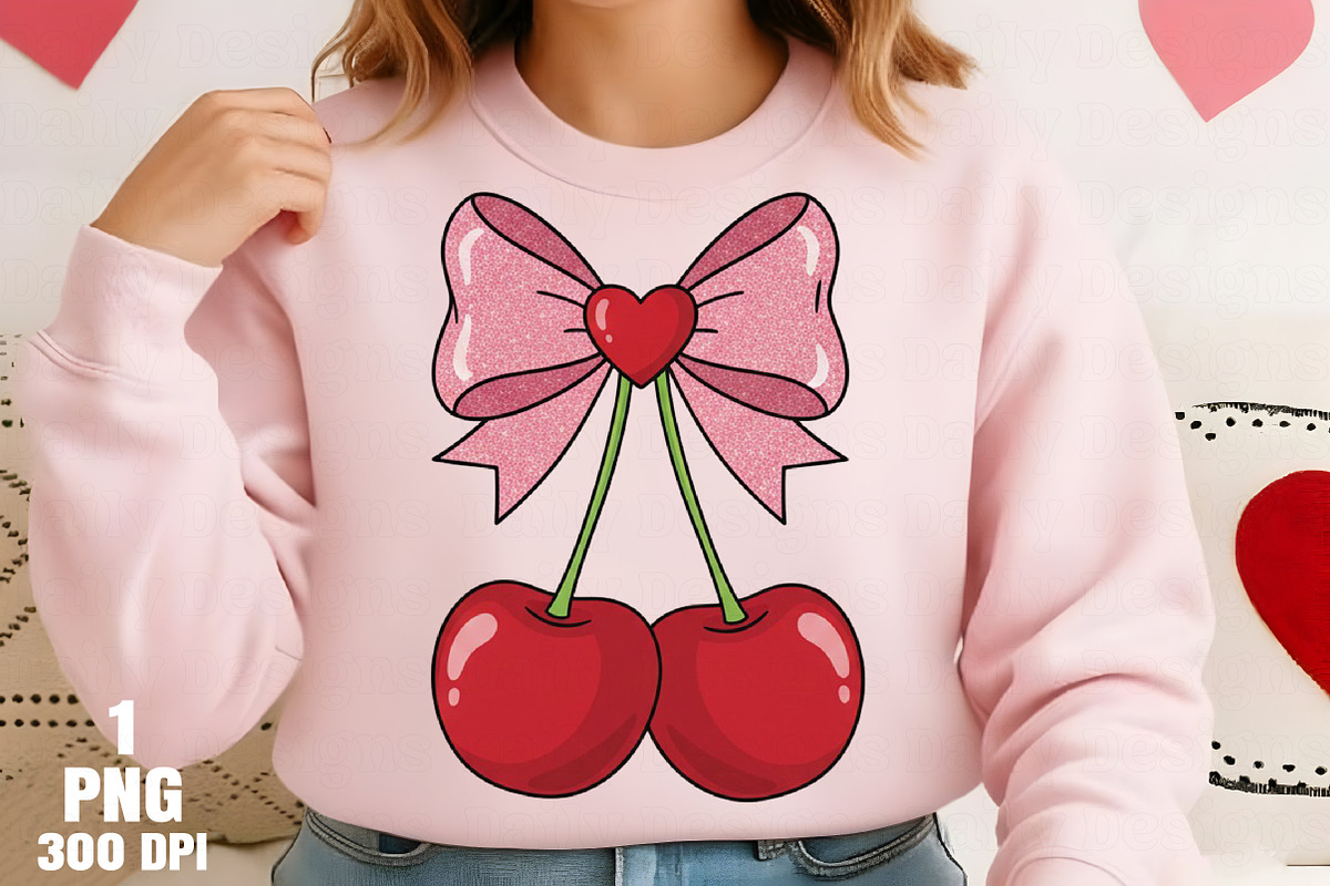 Valentine's Day Cherry PNG, an Illustration by Daily.Designs (Photo 2 of 5)