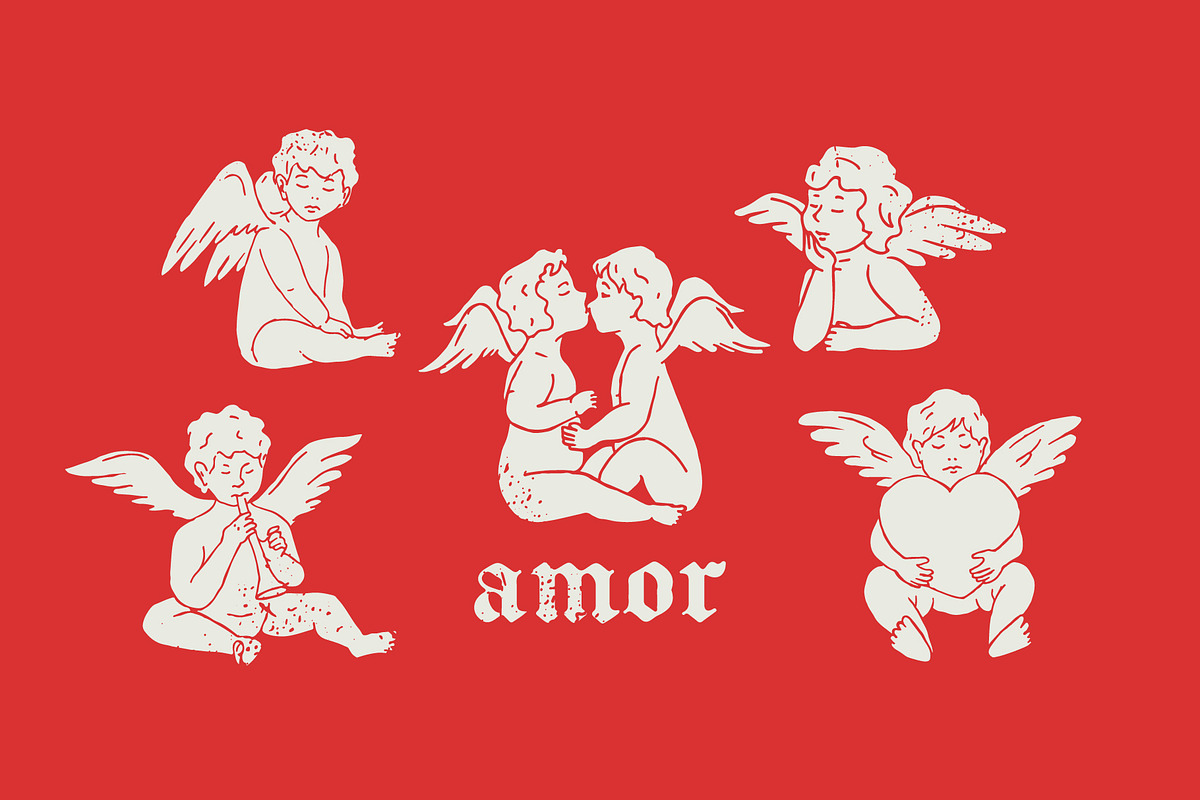 Amore Valentines day Cupid, a Seasonal Illustration by yabluko_draws (Photo 2 of 6)