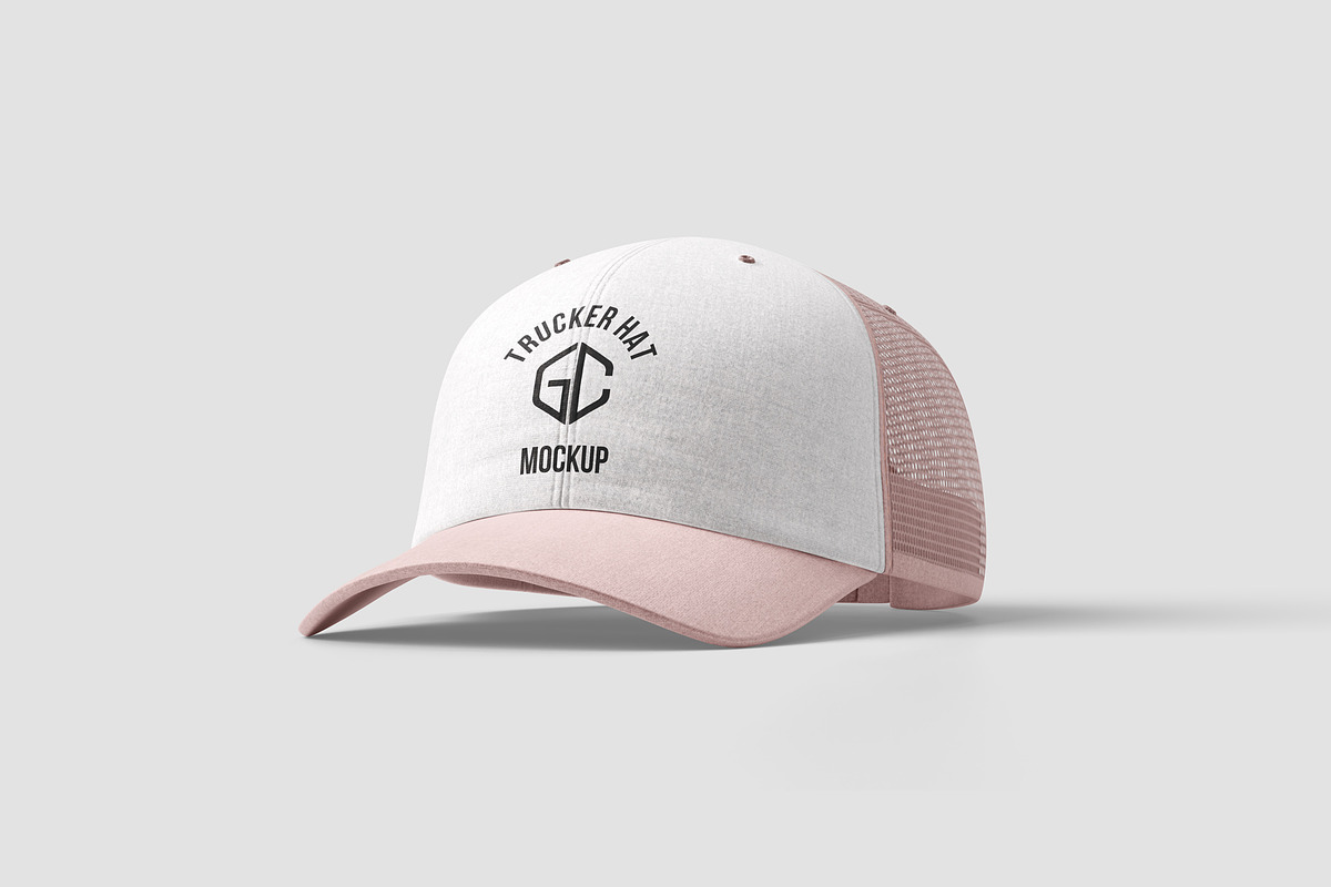 Trucker Hat Mockups, a Hat Mockup by graphiccrew (Photo 3 of 11)
