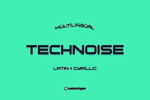 Technoise Display Font