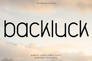 Backluck, a Sans Serif Font by FreshTypeINK (Thumbnail 1 of 7)