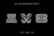 BB Monogram Logo Bundle, an Illustration by Electric Ink (Thumbnail 1 of 2)
