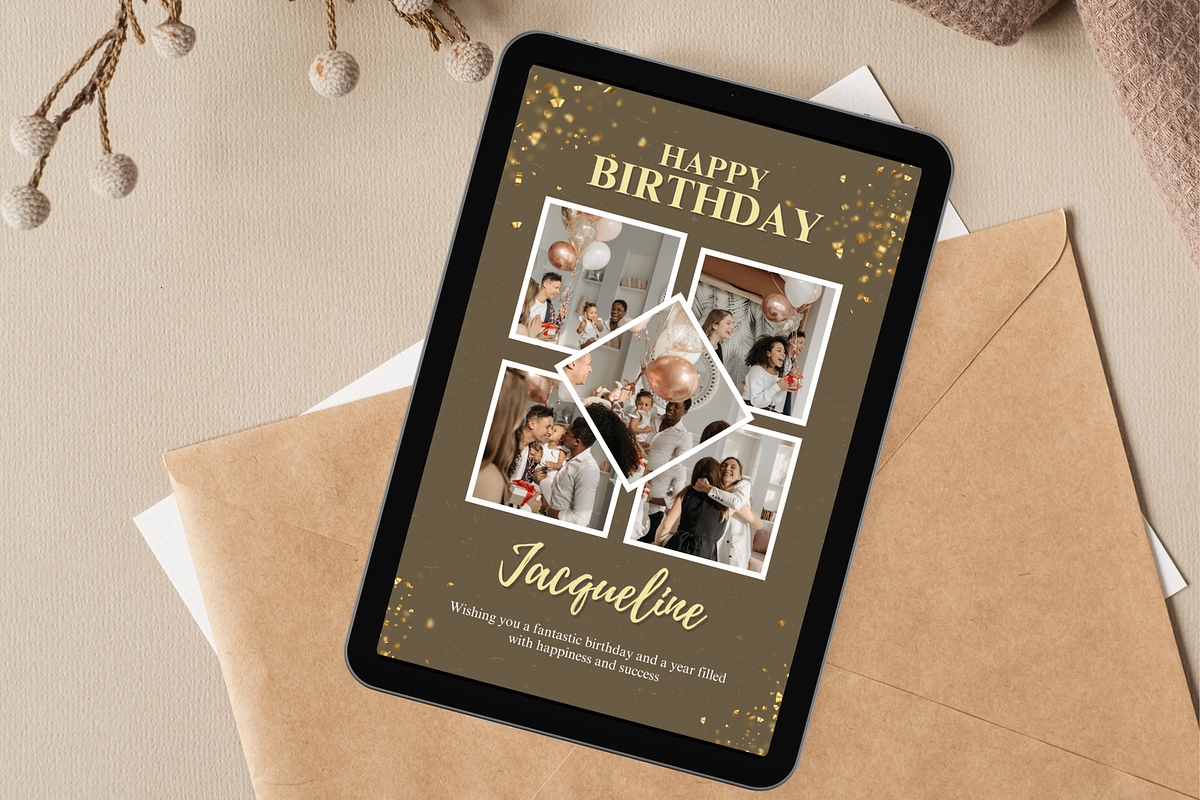 5 Birthday Photo Collage Templates, a Templates & Theme by TemplateCastleStore (Photo 5 of 9)