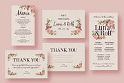 Floral Wedding Invitation Suite, an Invitation Template by Knotted Design (Thumbnail 4 of 4)