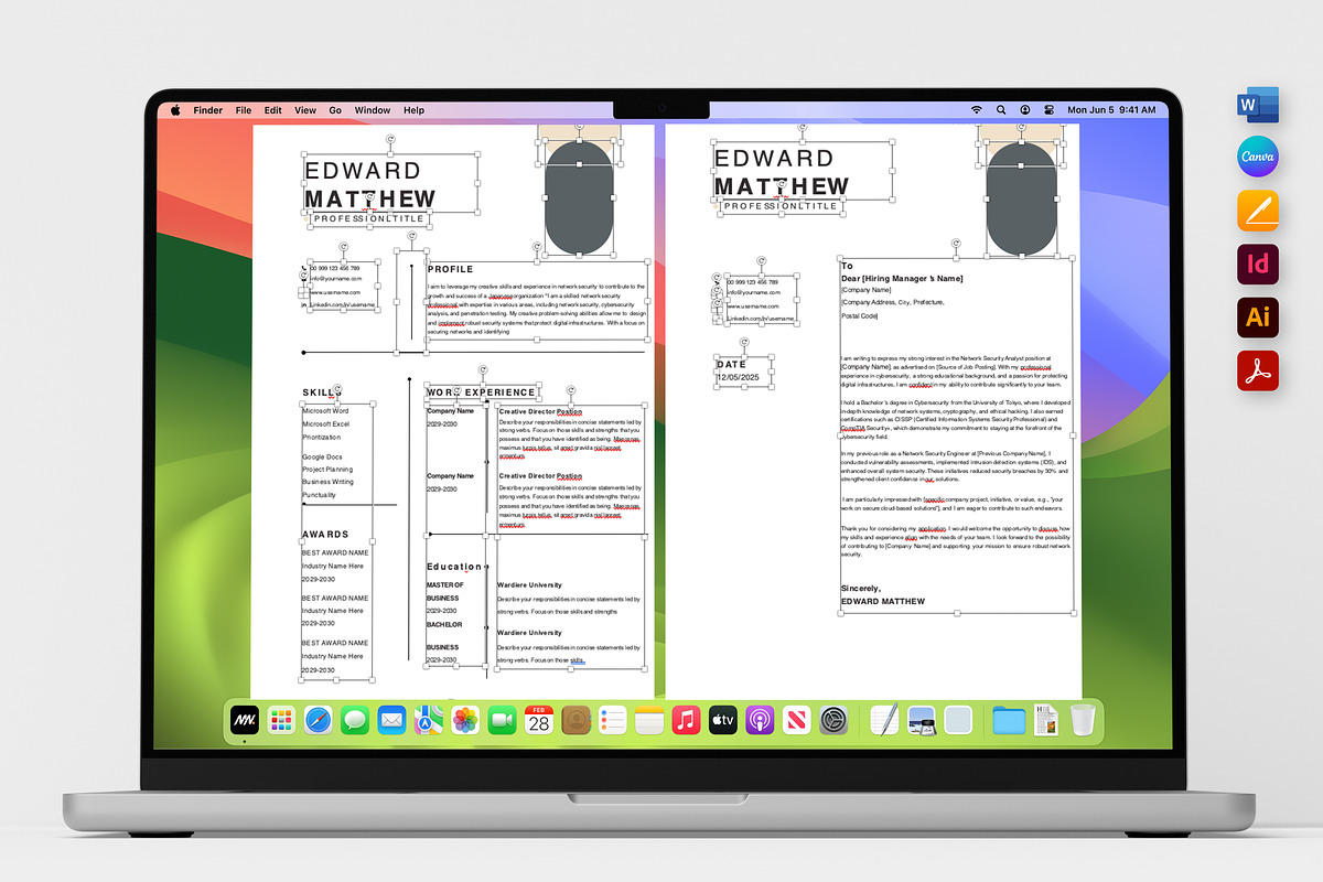Professional Resume Template, a Resume Template by Nur Designer (Photo 4 of 4)