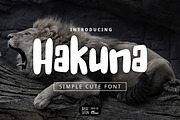 Hakuna Cute Font, a Sans Serif Font by YandiDesigns (Thumbnail 1 of 4)