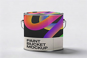 Paint Can and Bucket Mockup, a Product Mockup by Pitchlook.Studio (Thumbnail 2 of 4)