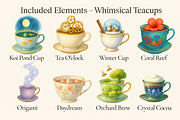 Cabinet of Curious Teacups, an Object Illustration by Curve Design (Thumbnail 4 of 6)