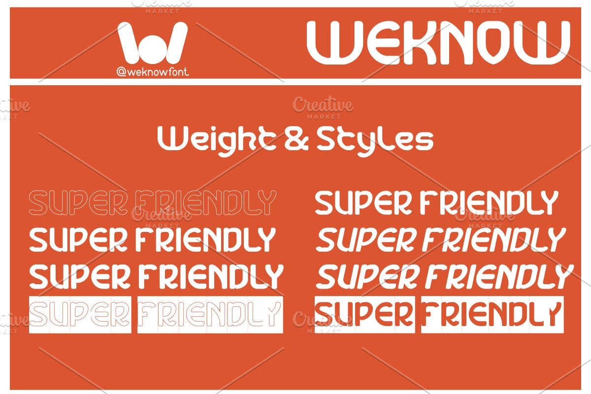 Super Friendly Font, a Font by weknow (Photo 7 of 8)