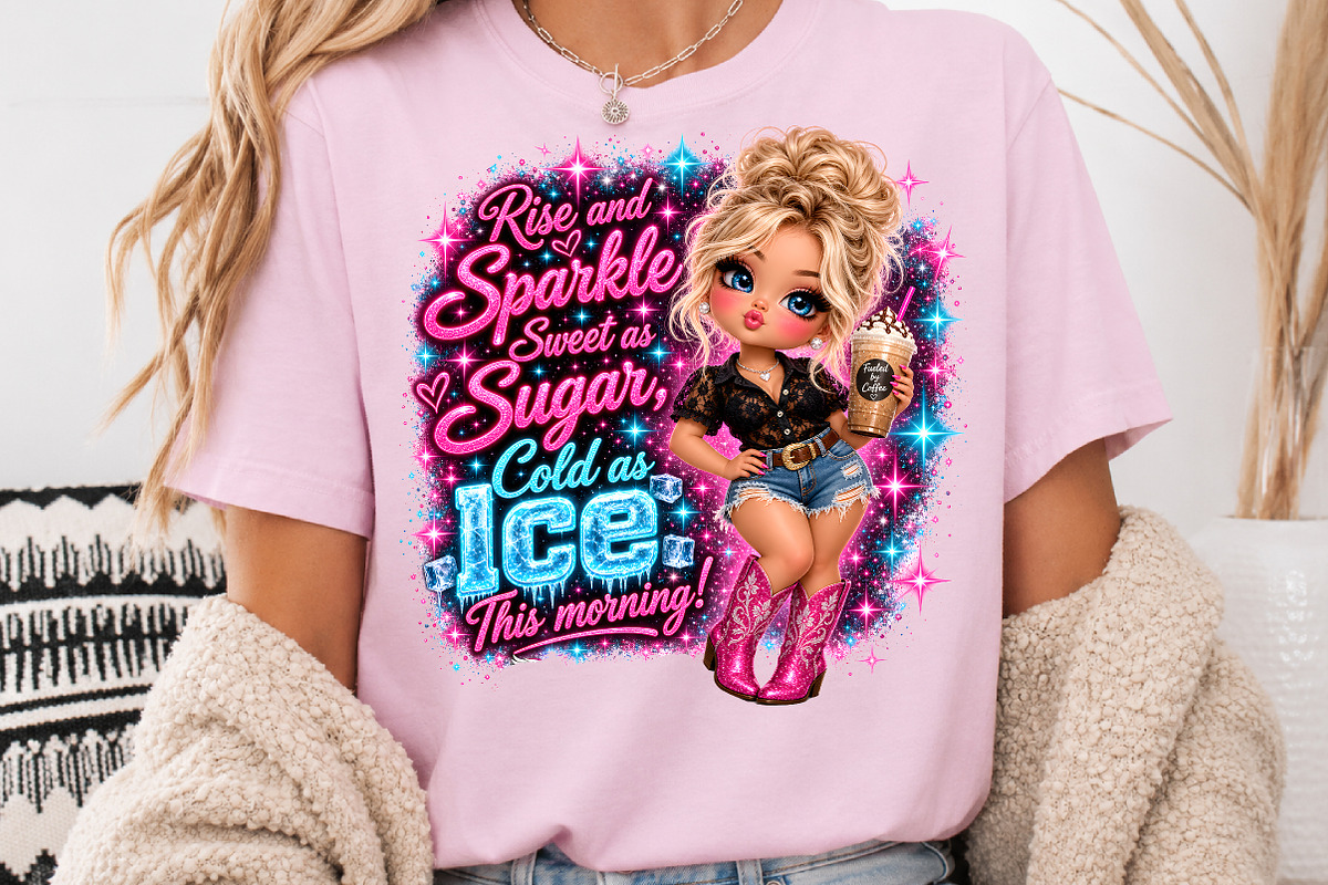Rise & Sparkle Sweet As Sugar Girl, a Seasonal Illustration by Rose Art (Photo 3 of 4)