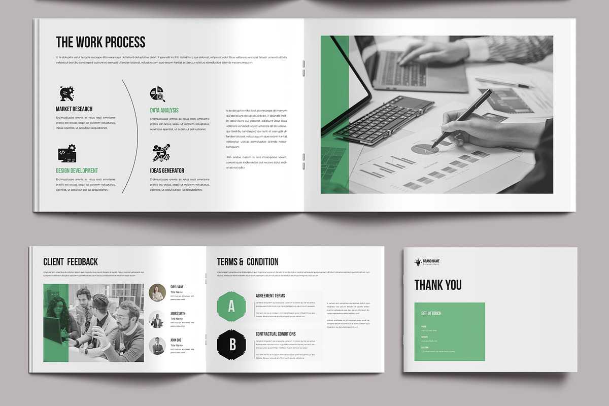 Creative Brochure Landscape Template, a Brochure Template by MightyDesign (Photo 4 of 9)