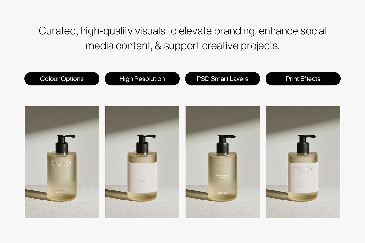 Aesthetic Bottle Packaging Mockup, a Packaging Mockup by Digital Asset Co (Photo 3 of 4)