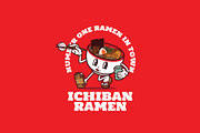 Ichiban Ramen Logo Template, a Branding & Logo Template by Kreasi Malam (Thumbnail 1 of 4)