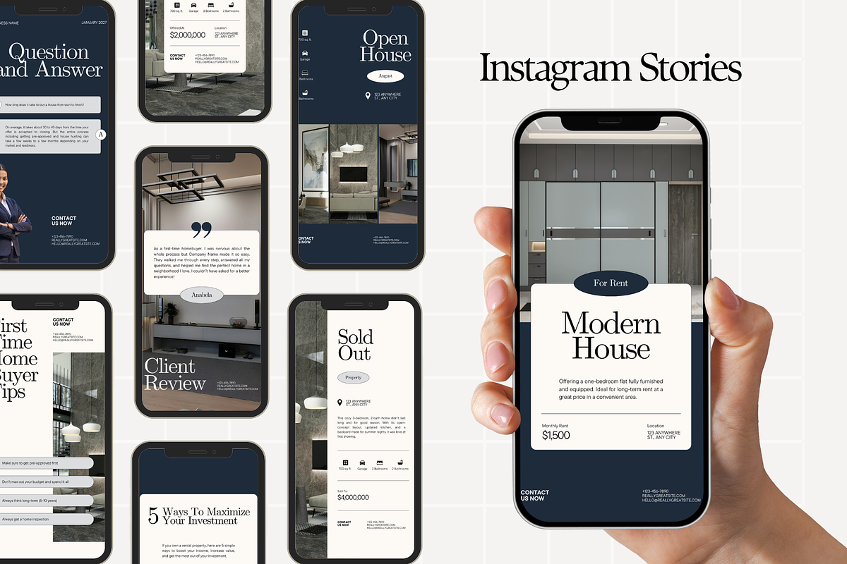 Real Estate Marketing Bundle, a Marketing Template by Anna Design Studio (Photo 7 of 11)
