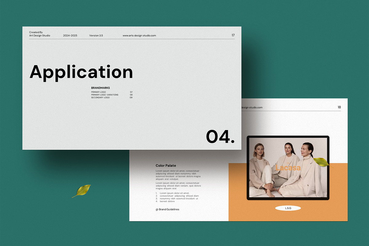 Brand Guidelines Presentation, a Presentation Template by Dream-Lab (Photo 7 of 10)