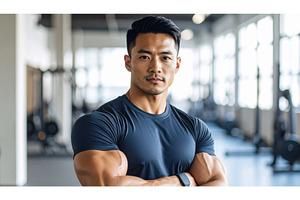 Portrait of a muscular man in gym, a Sports & Recreation Photo by Igor Tichonow