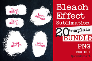 Bleach Effect Bundle for Sublimation