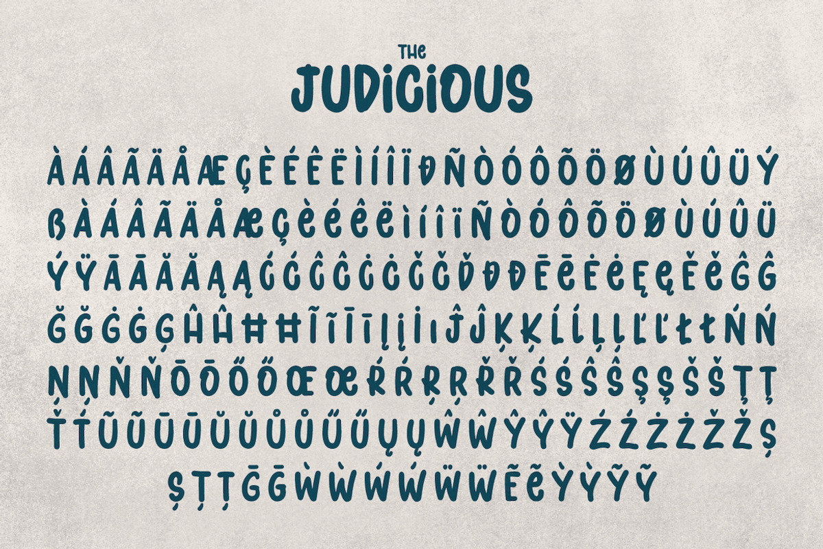 Judicious Bold and Fun Display Font, a Sans Serif Font by CreateBigSupply (Photo 10 of 10)