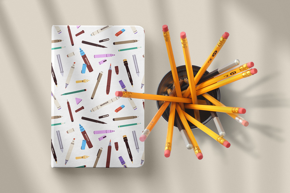 Art tools, supplies seamless pattern, a Pattern Graphic by Good Studio (Photo 13 of 15)