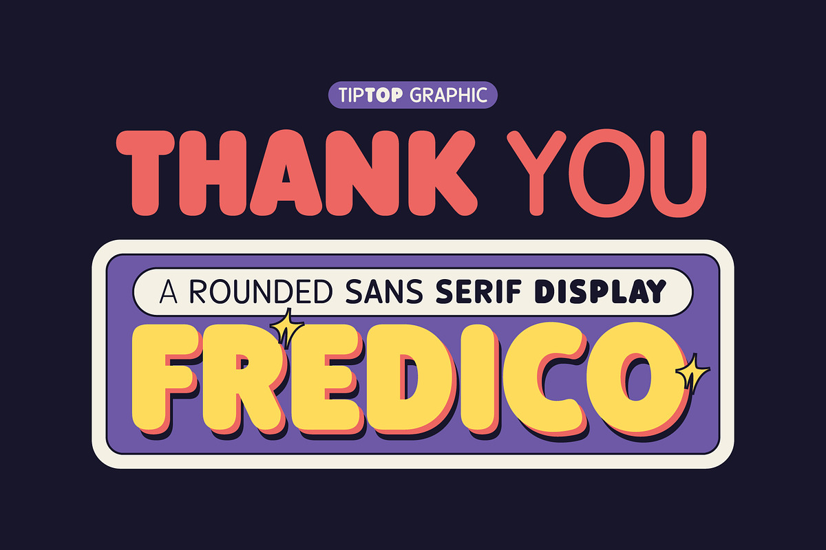 Fredico – Rounded Sans Serif Display, a Sans Serif Font by Tiptop Graphic (Photo 10 of 10)