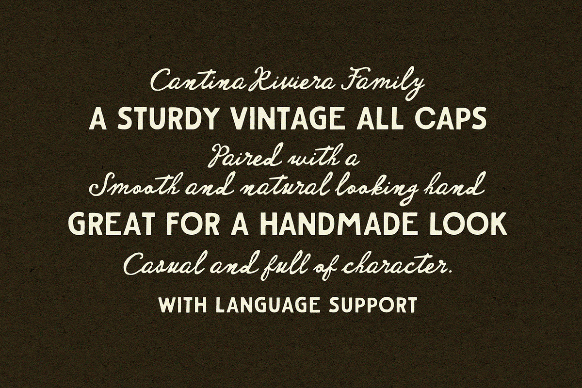 Cantina Riviera Font Duo, a Handwritten Font by Nicky Laatz (Photo 9 of 24)