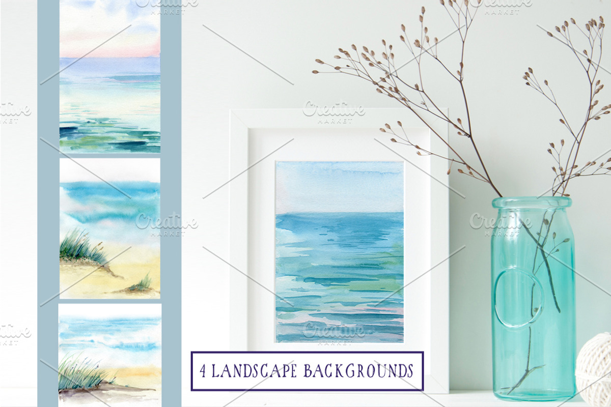 SEA TREASURES Watercolor set, an Illustration by Lemaris (Photo 7 of 7)