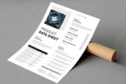 Product Data Sheet Template, a Stationery Template by MightyDesign (Thumbnail 4 of 7)