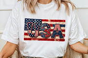 Patchwork USA Flag Png, a Seasonal Illustration by Canvas Craft (Thumbnail 6 of 6)