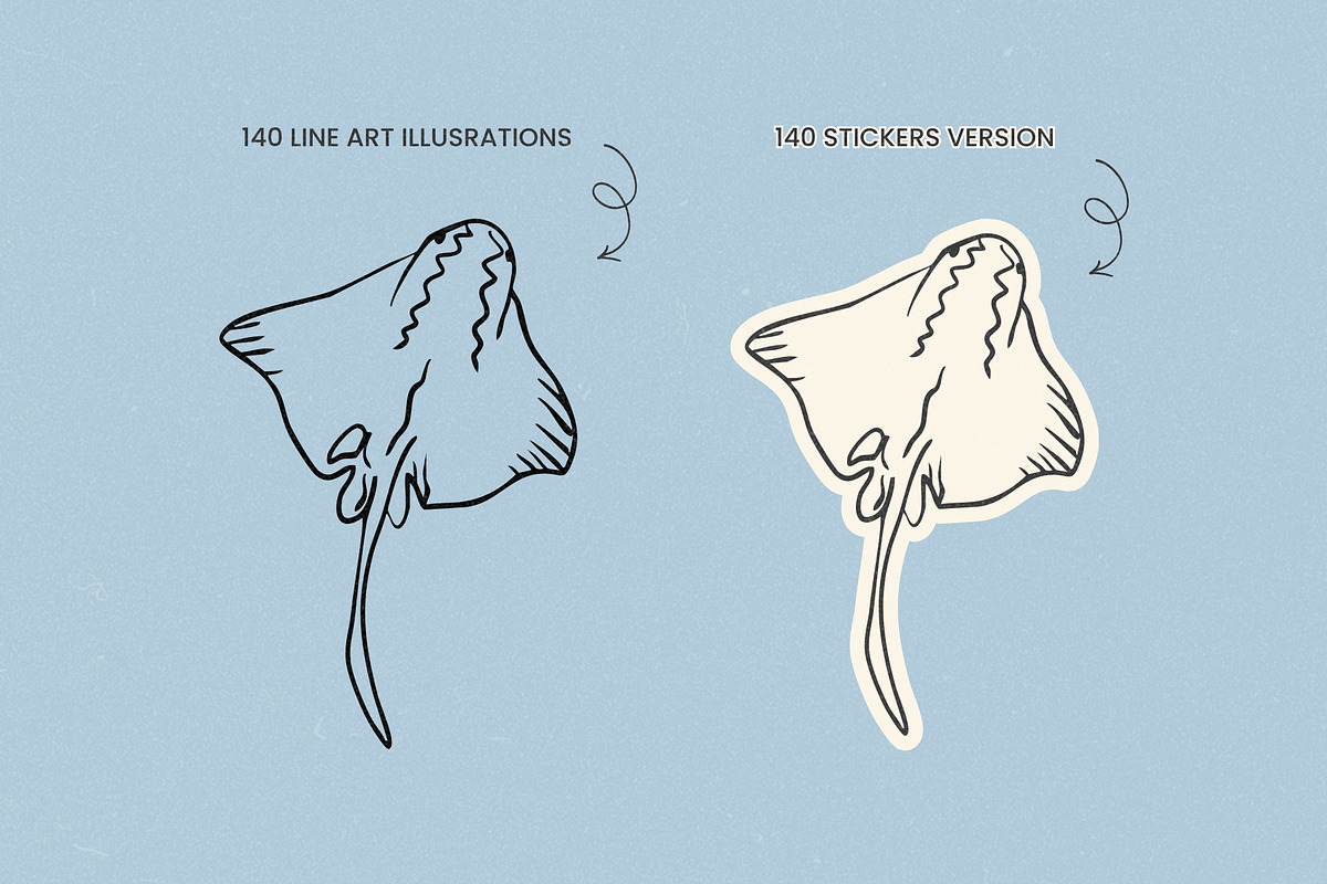 140 + Hand-Drawn Summer Set, an Object Illustration by Veyla (Photo 3 of 16)