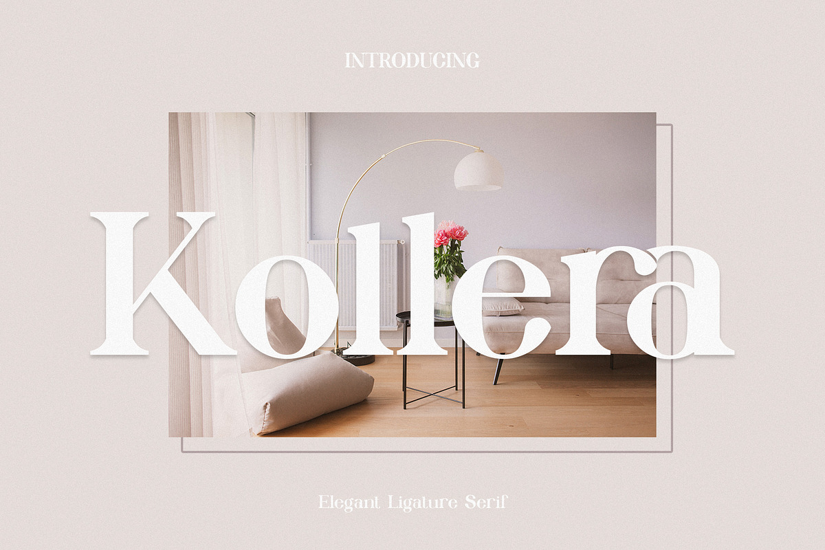 Kollera Ligature Serif Typeface, a Serif Font by Alfinart (Photo 1 of 11)