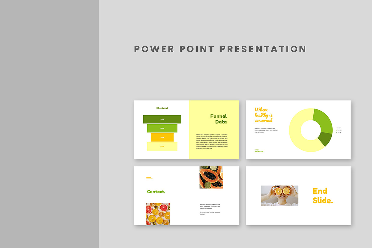 Fruta PowerPoint Presentation, a Presentation Template by Meknya (Photo 6 of 6)