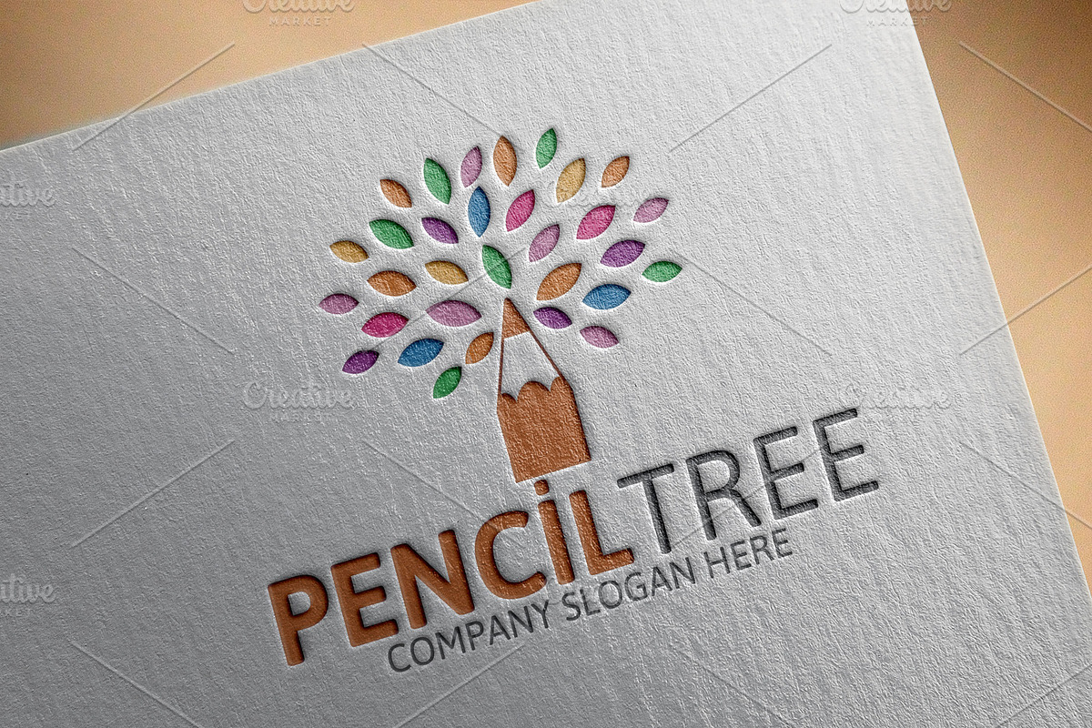 Pencil Tree Logo, a Branding & Logo Template by Josuf Media (Photo 3 of 6)