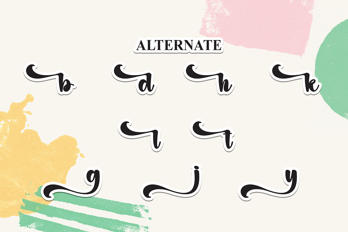 Simple Quirky | Script Font, a Handwritten Font by Scratchones (Photo 8 of 9)