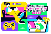 10 Mobile Gaming Community, a Technology Illustration by denayunebgt (Thumbnail 1 of 4)