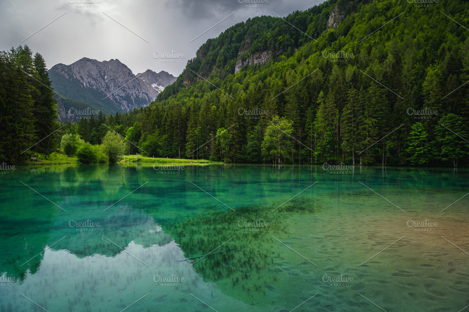 Summer scenery with mountain lake, a Nature Photo by Alpine Dreams