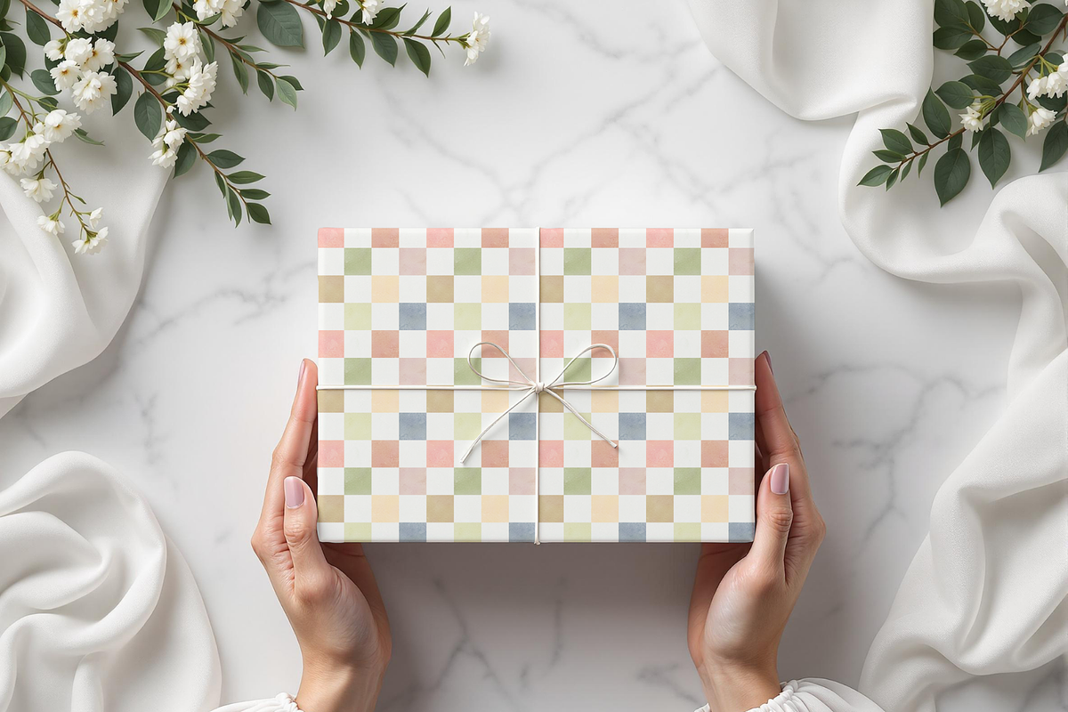 Soft Pastel Grid Seamless Pattern, a Pattern Graphic by OwlAndFern (Photo 4 of 13)