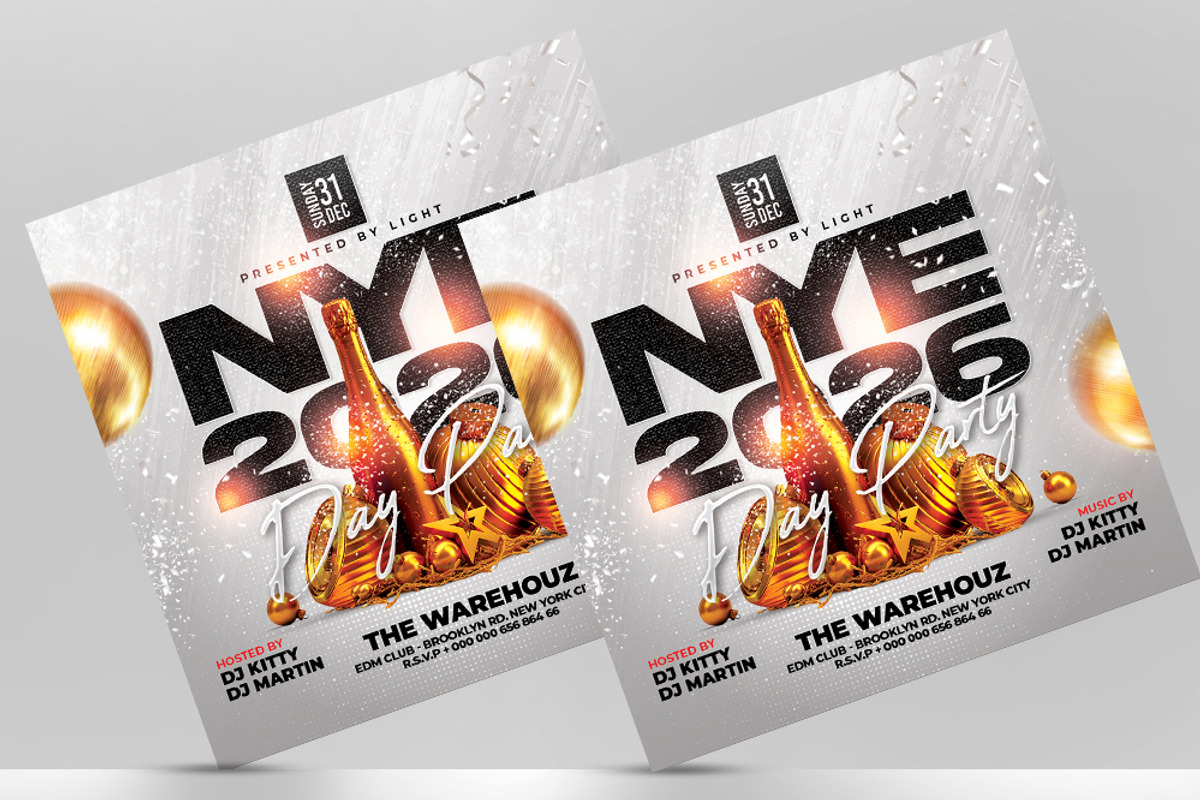 Happy New Year Flyer Template, a Flyer Template by Artonix (Photo 2 of 3)
